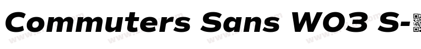 Commuters Sans W03 S字体转换